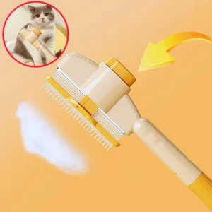 Peigne pour chien, épilateur pour animaux de compagnie, brosse à un bouton auto-nettoyante-Peignes de Massage, brosses de toilettage pour animaux de compagnie